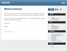 Tablet Screenshot of berniw.org